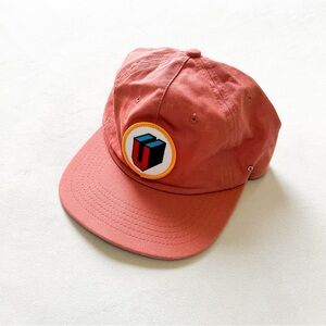 Union Los Angeles Rust Red Men’s Six-Panel Cap with Geometric Patch